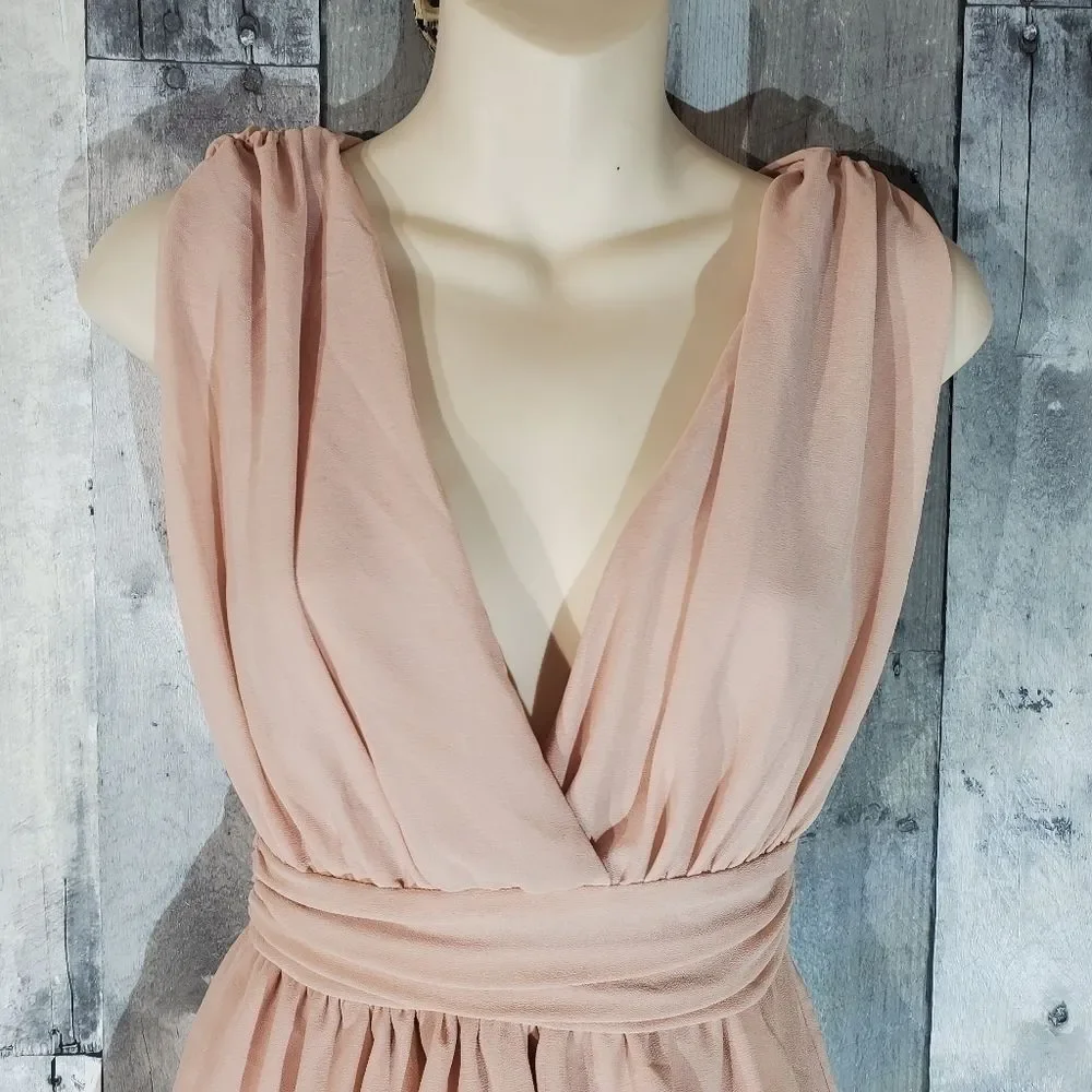 Lulus blush My Joy tank top blouse xs